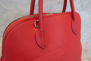 HERMES／エルメス ボリード35 トリヨンクレマンス ルージュヴィフ □G刻印 ショルダーバッグ 700070179
