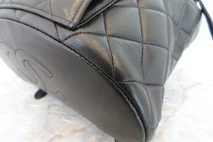 CHANEL/シャネル マトラッセチェーンリュック ラムスキン ブラック/ゴールド金具 リュック 700080045