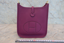将图片加载到图库查看器，HERMES EVELYNE TPM Clemence leather Anemone Y刻印 Shoulder bag 800080012
