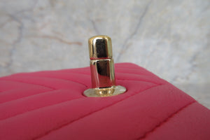 CHANEL/シャネル Vステッチチェーンショルダーバッグ ラムスキン ピンク/ゴールド金具 ショルダーバッグ 700050123