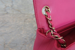 CHANEL/シャネル Vステッチチェーンショルダーバッグ ラムスキン ピンク/ゴールド金具 ショルダーバッグ 700050123