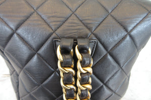 CHANEL/シャネル マトラッセチェーンリュック ラムスキン ブラック/ゴールド金具 リュック 700080045