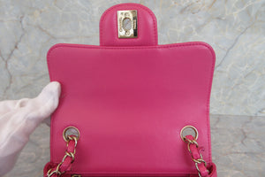 CHANEL/シャネル Vステッチチェーンショルダーバッグ ラムスキン ピンク/ゴールド金具 ショルダーバッグ 700050123