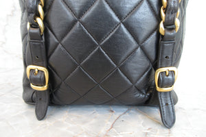 CHANEL/シャネル マトラッセチェーンリュック ラムスキン ブラック/ゴールド金具 リュック 700080045
