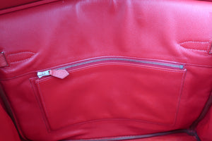 HERMES／エルメス バーキン35 アルデンヌ ルージュヴィフ □D刻印 ハンドバッグ 700070092