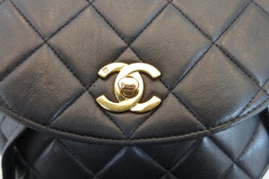 CHANEL/シャネル マトラッセチェーンリュック ラムスキン ブラック/ゴールド金具 リュック 700080045