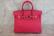 Load image into Gallery viewer, HERMES BIRKIN 25 Swift leather Framboise Hand bag 600080032
