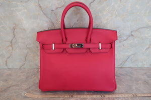 HERMES BIRKIN 25 Swift leather Framboise Hand bag 600080032