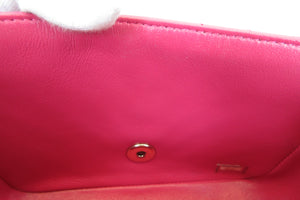 CHANEL/シャネル Vステッチチェーンショルダーバッグ ラムスキン ピンク/ゴールド金具 ショルダーバッグ 700050123
