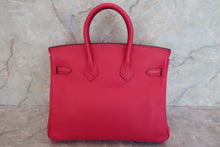 Load image into Gallery viewer, HERMES BIRKIN 25 Swift leather Framboise Hand bag 600080032
