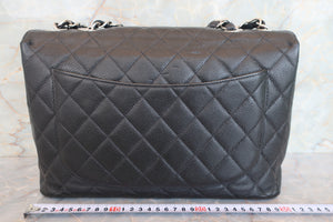 CHANEL/シャネル 中マトラッセシングルフラップチェーンショルダーバッグ キャビアスキン ブラック/シルバー金具 ショルダーバッグ 700070267