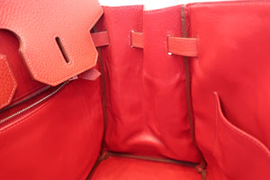 HERMES／エルメス バーキン35 アルデンヌ ルージュヴィフ □D刻印 ハンドバッグ 700070092