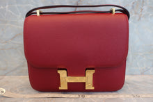 将图片加载到图库查看器，HERMES CONSTANCE3 MINI Epsom leather Rouge Grenet X刻印 Shoulder bag 600100008
