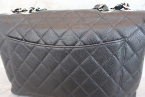 CHANEL/シャネル 中マトラッセシングルフラップチェーンショルダーバッグ キャビアスキン ブラック/シルバー金具 ショルダーバッグ 700070267