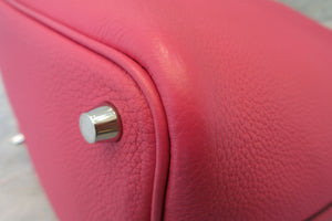 HERMES／エルメス ピコタンロックＰＭ トリヨンクレマンス ローズショッキング U刻印 ハンドバッグ 700090036