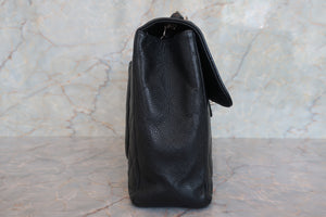 CHANEL/シャネル 中マトラッセシングルフラップチェーンショルダーバッグ キャビアスキン ブラック/シルバー金具 ショルダーバッグ 700070267