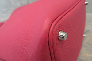 HERMES／エルメス ピコタンロックＰＭ トリヨンクレマンス ローズショッキング U刻印 ハンドバッグ 700090036