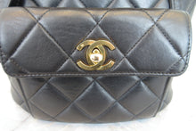 将图片加载到图库查看器，CHANEL/香奈儿 CF 链背包 羊皮 Black/Gold hadware(黑色/金色金属) 背包 700080045
