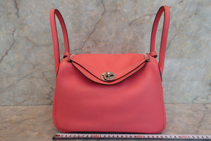HERMES／エルメス リンディ26 エバーカラー ローズアザレ A刻印 ショルダーバッグ 700070096
