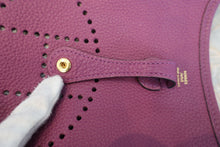 将图片加载到图库查看器，HERMES EVELYNE TPM Clemence leather Anemone Y刻印 Shoulder bag 800080012

