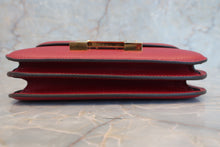 将图片加载到图库查看器，HERMES CONSTANCE3 MINI Epsom leather Rouge Grenet X刻印 Shoulder bag 600100008
