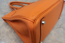 Load image into Gallery viewer, HERMES BIRKIN 30 Clemence leather Orange □P Engraving Hand bag 800060140
