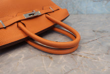 Load image into Gallery viewer, HERMES BIRKIN 30 Clemence leather Orange □P Engraving Hand bag 800060140
