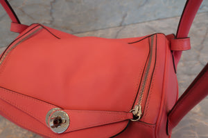 HERMES／エルメス リンディ26 エバーカラー ローズアザレ A刻印 ショルダーバッグ 700070096
