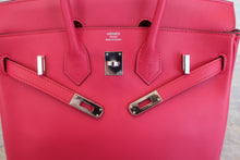 Load image into Gallery viewer, HERMES BIRKIN 25 Swift leather Framboise Hand bag 600080032
