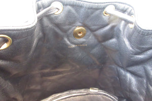 CHANEL/シャネル マトラッセチェーンリュック ラムスキン ブラック/ゴールド金具 リュック 700080045