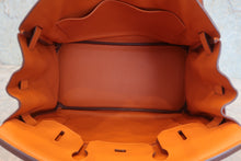 Load image into Gallery viewer, HERMES BIRKIN 30 Clemence leather Orange □P Engraving Hand bag 800060140
