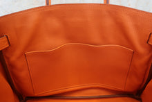 Load image into Gallery viewer, HERMES BIRKIN 30 Clemence leather Orange □P Engraving Hand bag 800060140
