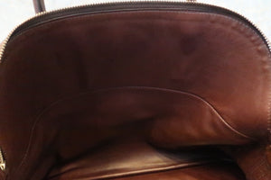 HERMES BOLIDE 35 Clemence leather Brown □D刻印 Hand bag 600050112