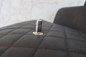 CHANEL/シャネル 中マトラッセシングルフラップチェーンショルダーバッグ キャビアスキン ブラック/シルバー金具 ショルダーバッグ 700070267