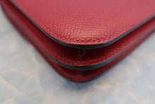 将图片加载到图库查看器，HERMES CONSTANCE3 MINI Epsom leather Rouge Grenet X刻印 Shoulder bag 600100008
