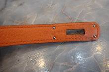 Load image into Gallery viewer, HERMES BIRKIN 30 Clemence leather Orange □P Engraving Hand bag 800060140

