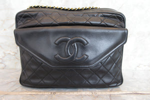 CHANEL/シャネル マトラッセフリンジチェーンショルダーバッグ ラムスキン ブラック/ゴールド金具 ショルダーバッグ 700080021