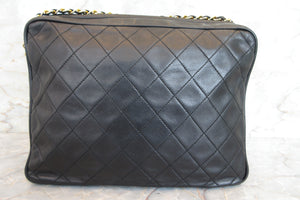 CHANEL/シャネル マトラッセフリンジチェーンショルダーバッグ ラムスキン ブラック/ゴールド金具 ショルダーバッグ 700080021