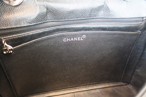 CHANEL/シャネル 中マトラッセシングルフラップチェーンショルダーバッグ キャビアスキン ブラック/シルバー金具 ショルダーバッグ 700070267