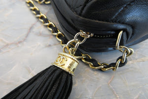 CHANEL/シャネル ココマークフリンジチェーンショルダーバッグ ラムスキン ブラック/ゴールド金具 ショルダーバッグ 700070076