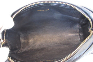 CHANEL/シャネル ココマークフリンジチェーンショルダーバッグ ラムスキン ブラック/ゴールド金具 ショルダーバッグ 700070076