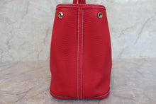 将图片加载到图库查看器，HERMES GARDEN PARTY PM Negonda leather Rouge casaque □P刻印 Tote bag 600080033
