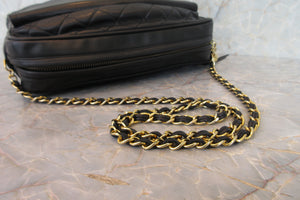 CHANEL/シャネル マトラッセフリンジチェーンショルダーバッグ ラムスキン ブラック/ゴールド金具 ショルダーバッグ 700080021