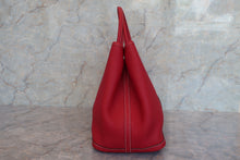 将图片加载到图库查看器，HERMES GARDEN PARTY PM Negonda leather Rouge casaque □P刻印 Tote bag 600080033
