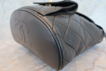 Load image into Gallery viewer, CHANEL Matelasse chain back pack Lambskin Black/Gold hadware Back pack 700100056
