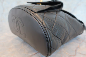 CHANEL Matelasse chain back pack Lambskin Black/Gold hadware Back pack 700100056