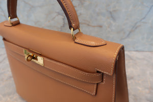 HERMES／エルメス ケリー32 クシュベル ナチュラル 〇Y刻印 ショルダーバッグ 700090013