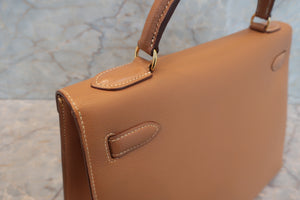 HERMES／エルメス ケリー32 クシュベル ナチュラル 〇Y刻印 ショルダーバッグ 700090013