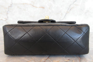 CHANEL/シャネル ミニマトラッセシングルフラップチェーンショルダーバッグ ラムスキン ブラック/ゴールド金具 ショルダーバッグ 700070066