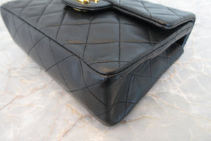 CHANEL/シャネル ミニマトラッセシングルフラップチェーンショルダーバッグ ラムスキン ブラック/ゴールド金具 ショルダーバッグ 700070066